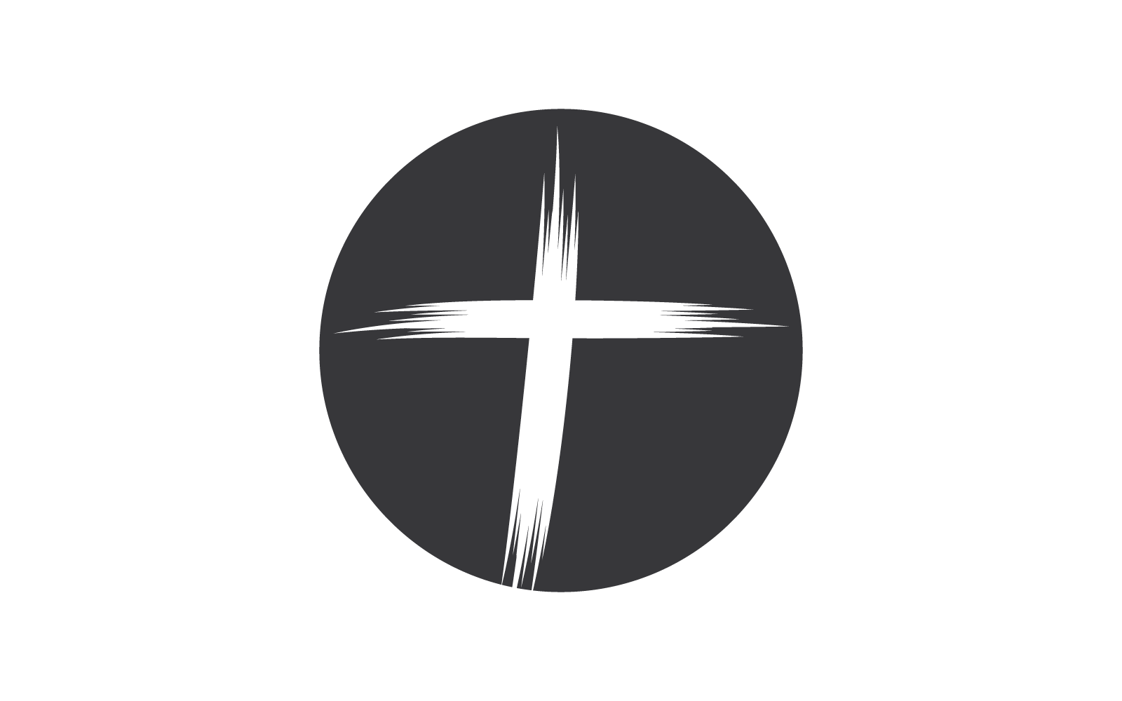 Чорна церква логотип Векторні ілюстрації шаблон