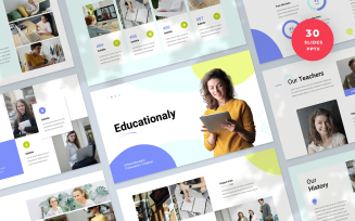 Educationaly - Online Education Presentation PowerPoint Template
