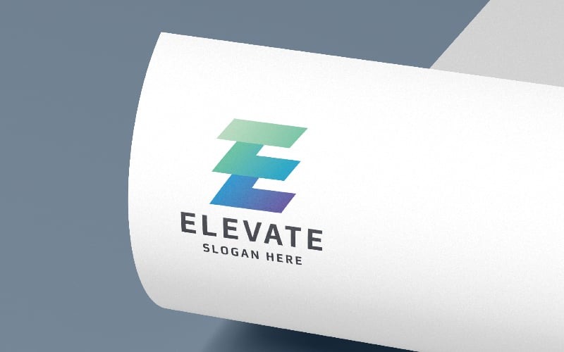 Elevate Letter E Pro Logo Temp Logo Template