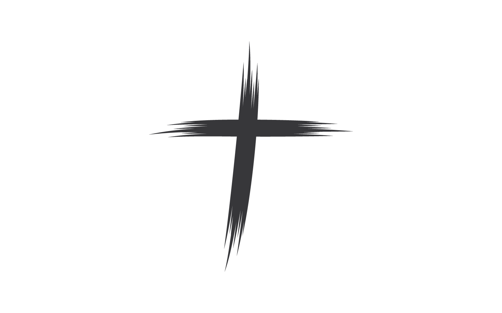 Kilise logosu vektör çizim şablonu