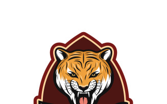Mascot Tiger Logo Template