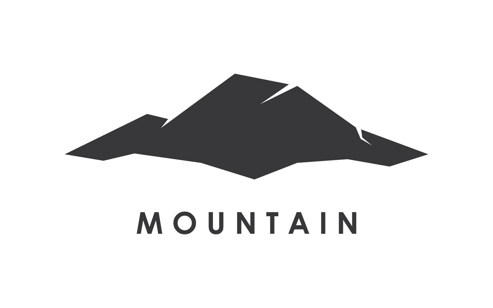 Mountain logo illustration vector flat design