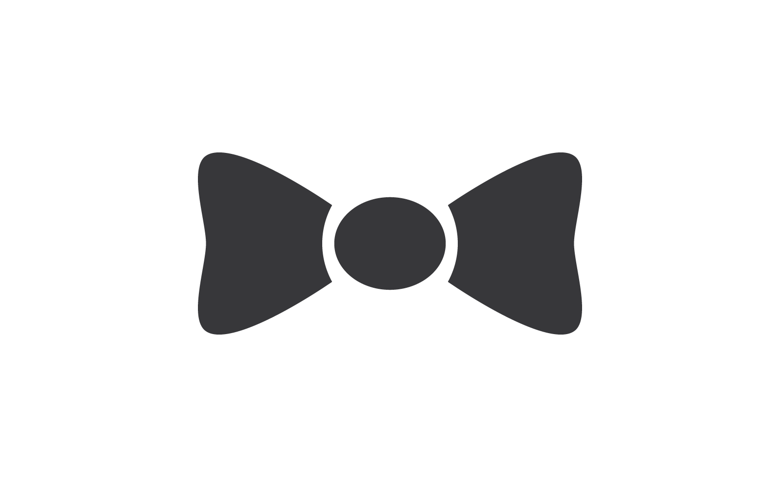 Pajarita icono vector diseño plano