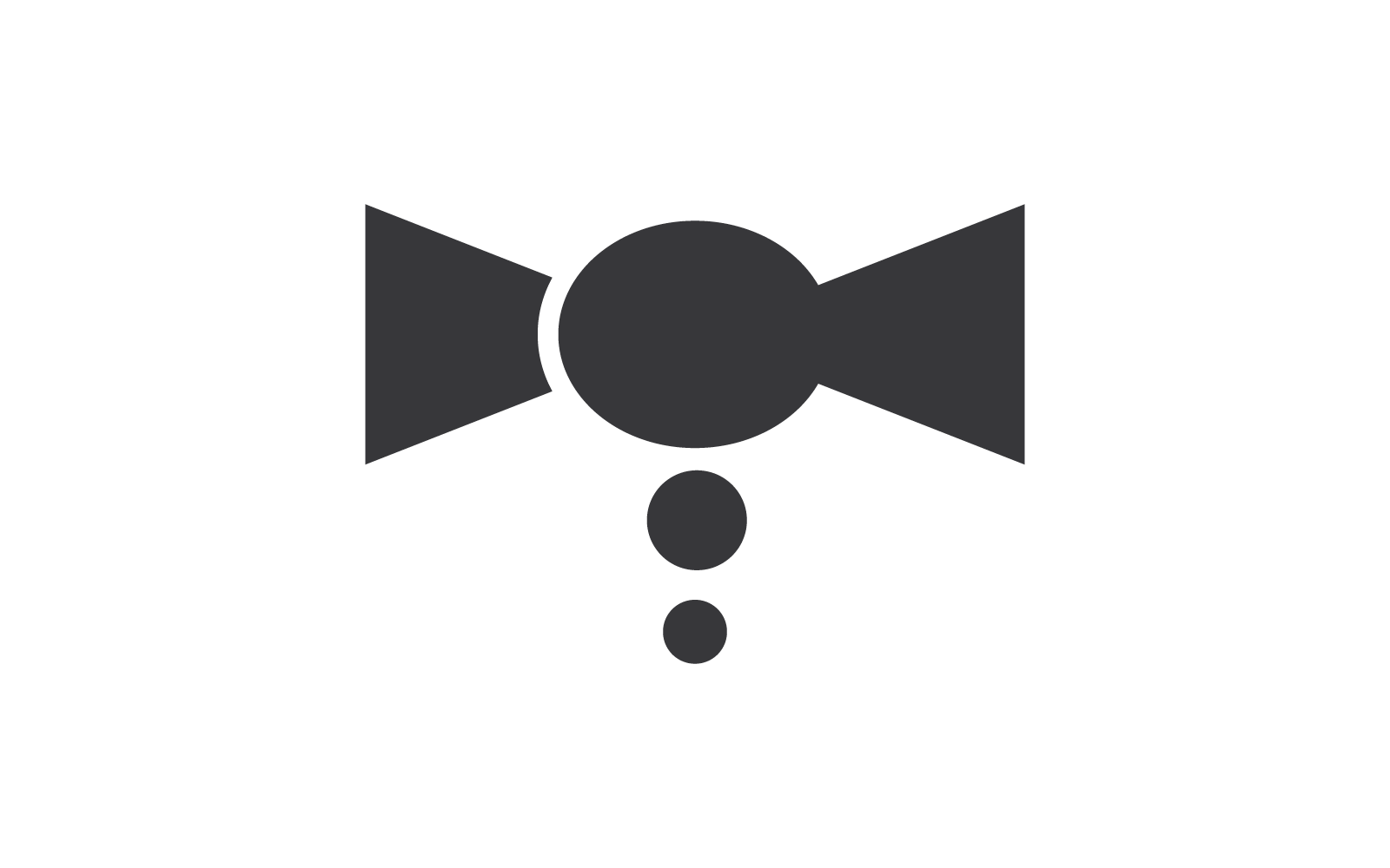Stropdas logo illustratie vector sjabloon
