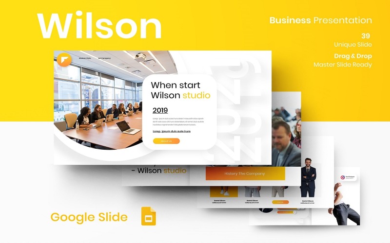 Wilson - Business Google Slide Template Keynote Template