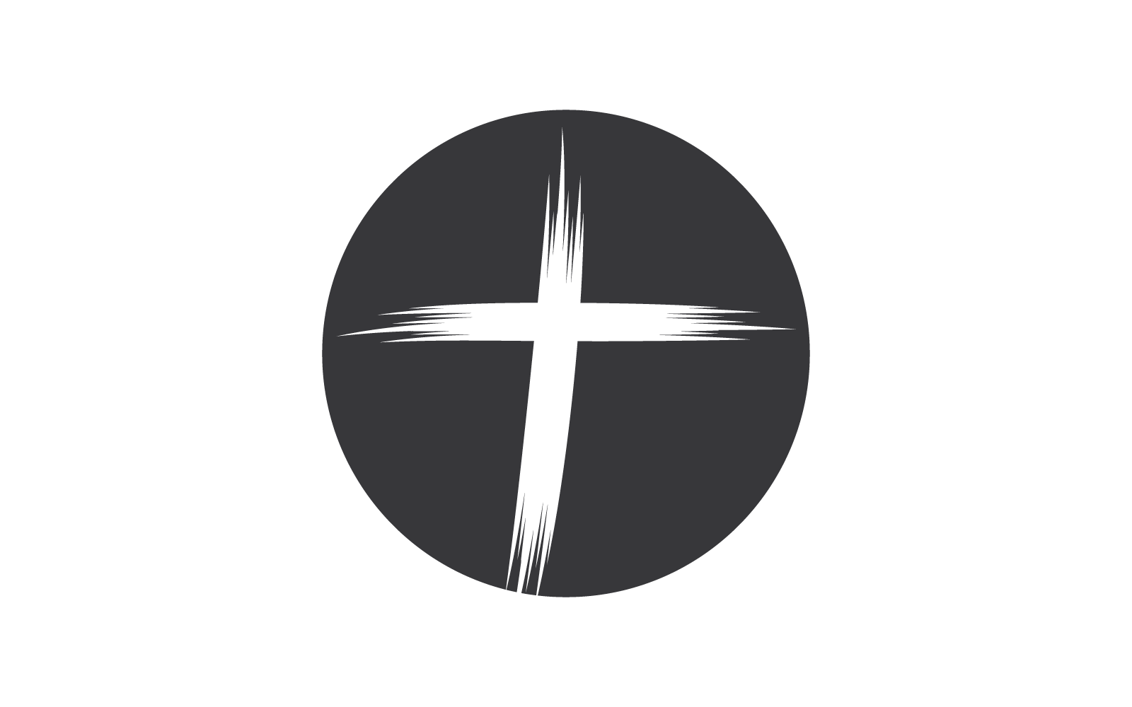 Zwarte kerk logo vector illustratie sjabloon