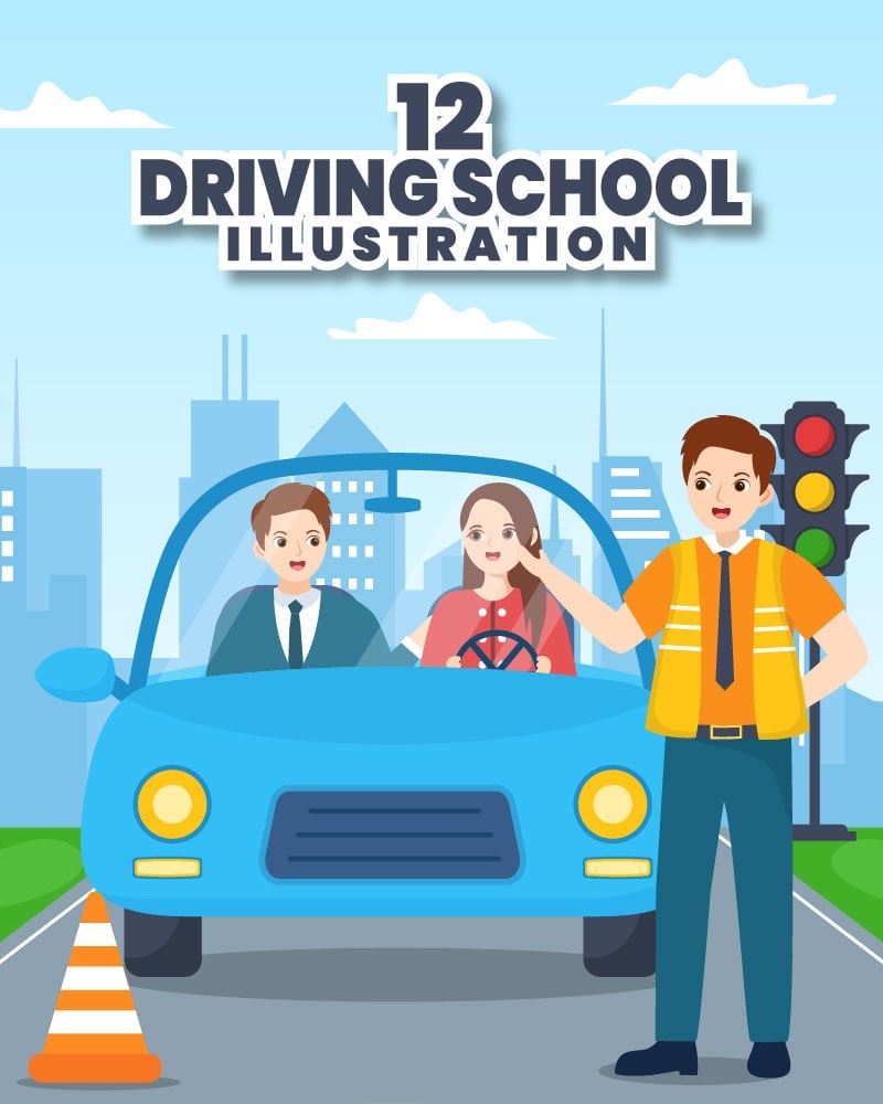 Kit Graphique #299743 Driving School Divers Modles Web - Logo template Preview