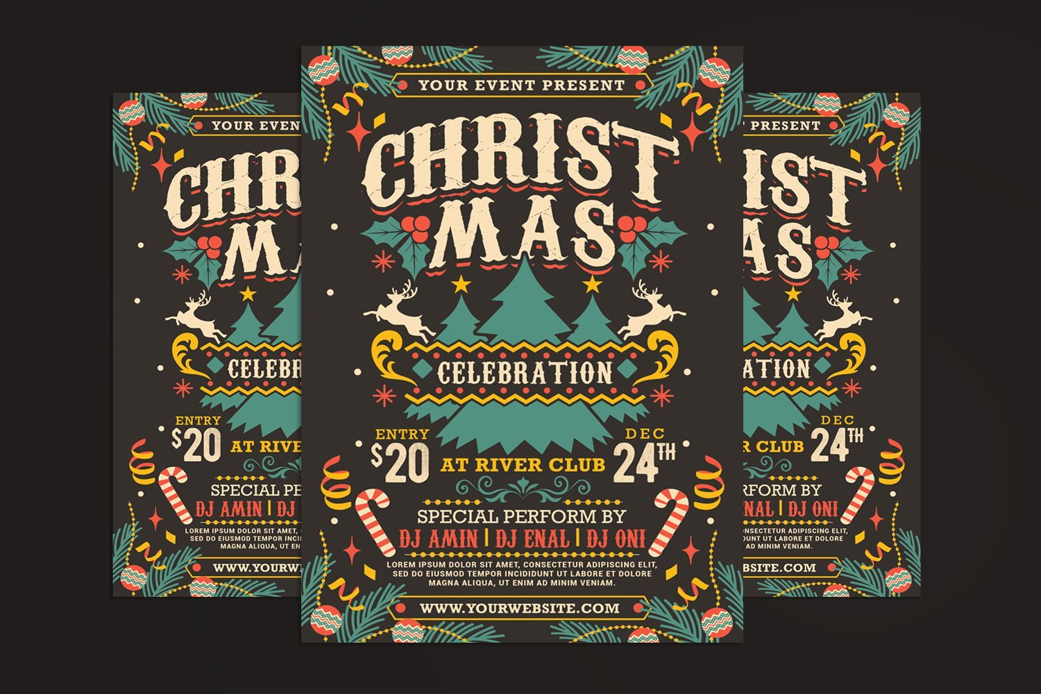 Template #299772 Christmas Bash Webdesign Template - Logo template Preview