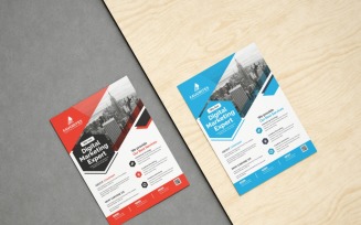 Advertising Agency Corporate Flyer Template