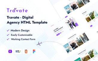 Travate - Digital Agency HTML Template