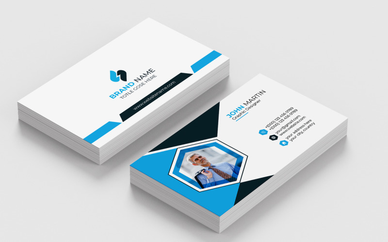Unique Modern Professional Business Card Design Template Corporate Identity