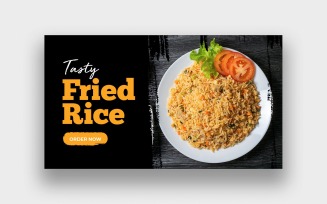 Delicious Fried Rice YouTube Thumbnail Template