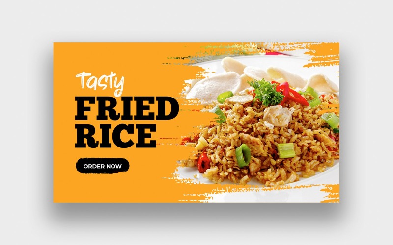 Delicious Fried Rice YouTube Thumbnail Social Media