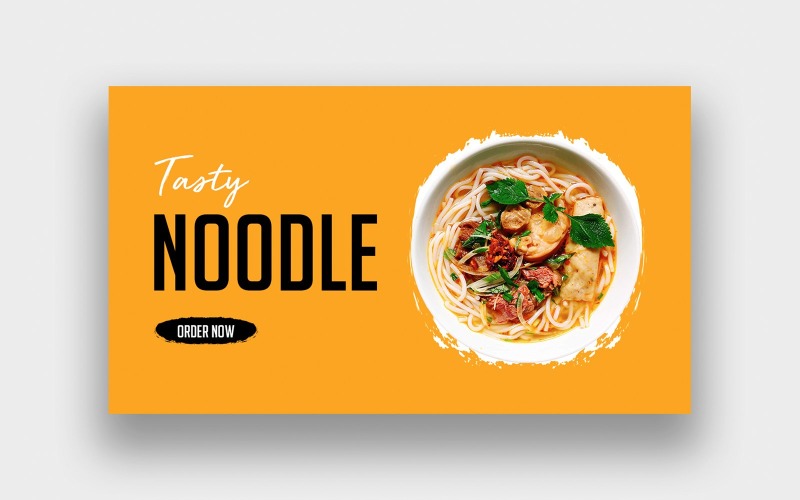Delicious Noodle YouTube Thumbnail Social Media