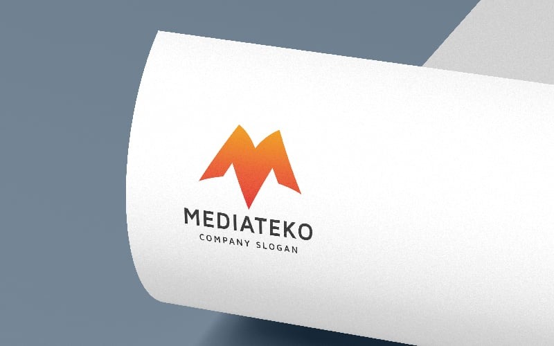Mediateko Letter M Logo Temp Logo Template