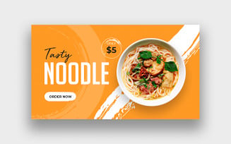 Tasty Food Noodle YouTube Thumbnail