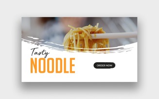 Tasty Noodle YouTube Thumbnail Template