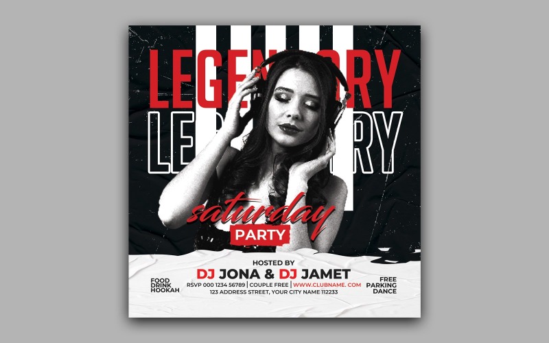 Night Club Flyer Template Printable Templates Corporate Identity