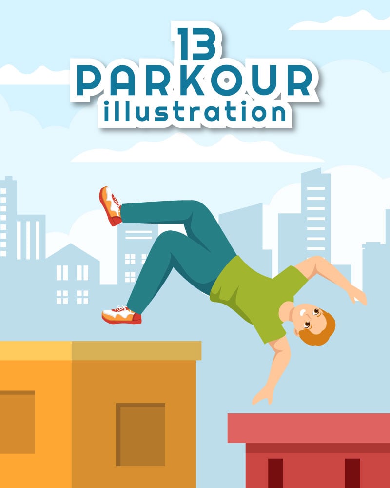Kit Graphique #300041 Parkour Sport Divers Modles Web - Logo template Preview