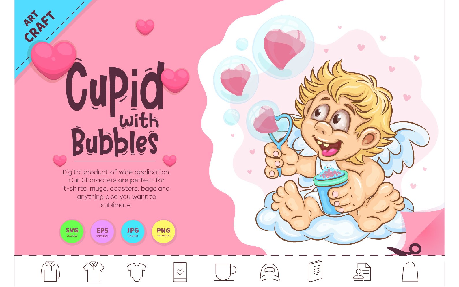 Kit Graphique #300048 Cartoon Cupid Divers Modles Web - Logo template Preview