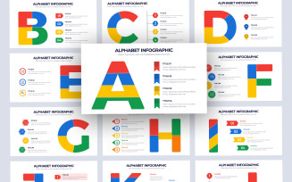 A to Z Alphabet Infographic PowerPoint Template