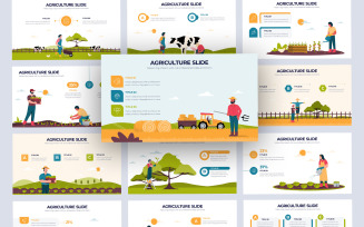 Agriculture Vector Infographic Keynote Template