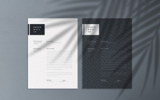 Flyer and Letter Mockup PSD Template Vol 02