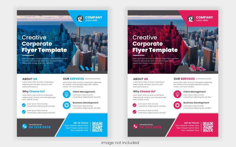 Vector Creative business flyer template design flyer template or corporate business flyer design Illustration
