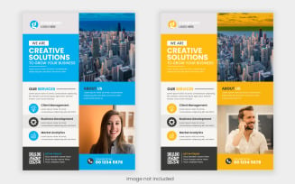Vector Creative business flyer template design flyer template