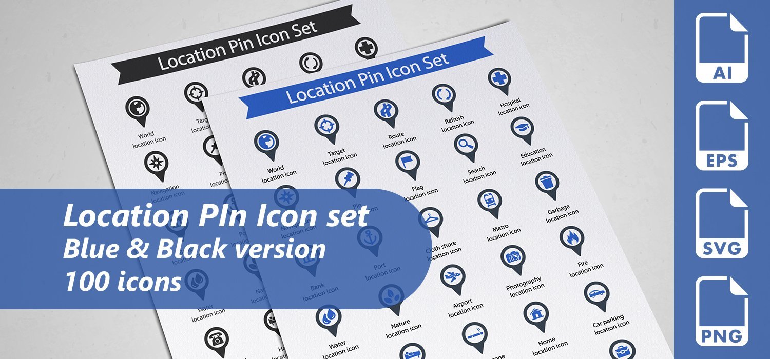 Kit Graphique #300234 Location Pin Divers Modles Web - Logo template Preview