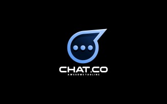 Chat Line Art Logo Style 1