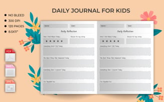 Kids’ Daily Journal Log Book Interior