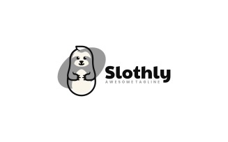 Sloth Simple Mascot Logo 2