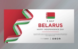 Belarus National Independence Day Celebration Banner, National Anniversary