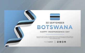 Botswana National Independence Day Celebration Banner, National Anniversary