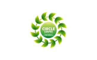 Circle Leaves Gradient Logo