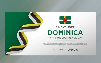 Dominica National Independence Day Celebration Banner, National Anniversary