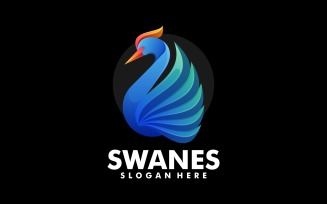 Swan Gradient Logo Design 6