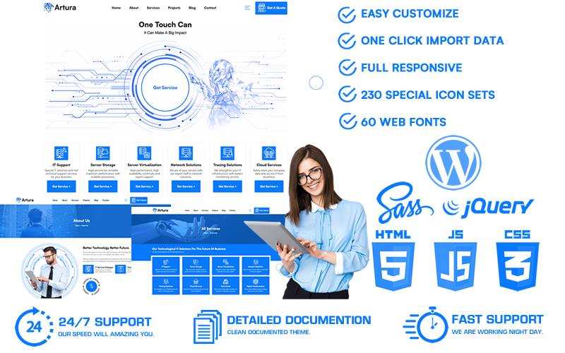 Artura - It Solutions & Business Service Creative WordPress Theme
