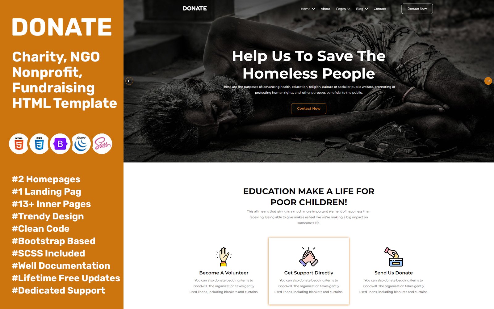 Kit Graphique #300458 Charity Donation Divers Modles Web - Logo template Preview