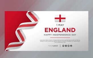 England National Independence Day Celebration Banner, National Anniversary