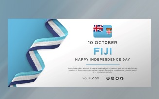 Fiji National Independence Day Celebration Banner, National Anniversary