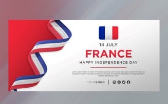 France National Independence Day Celebration Banner, National Anniversary
