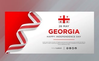 Georgia National Independence Day Celebration Banner, National Anniversary