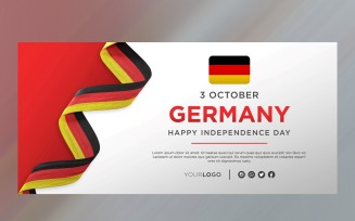 Germany National Independence Day Celebration Banner, National Anniversary