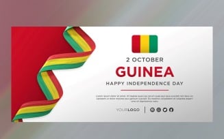 Guinea National Independence Day Celebration Banner, National Anniversary