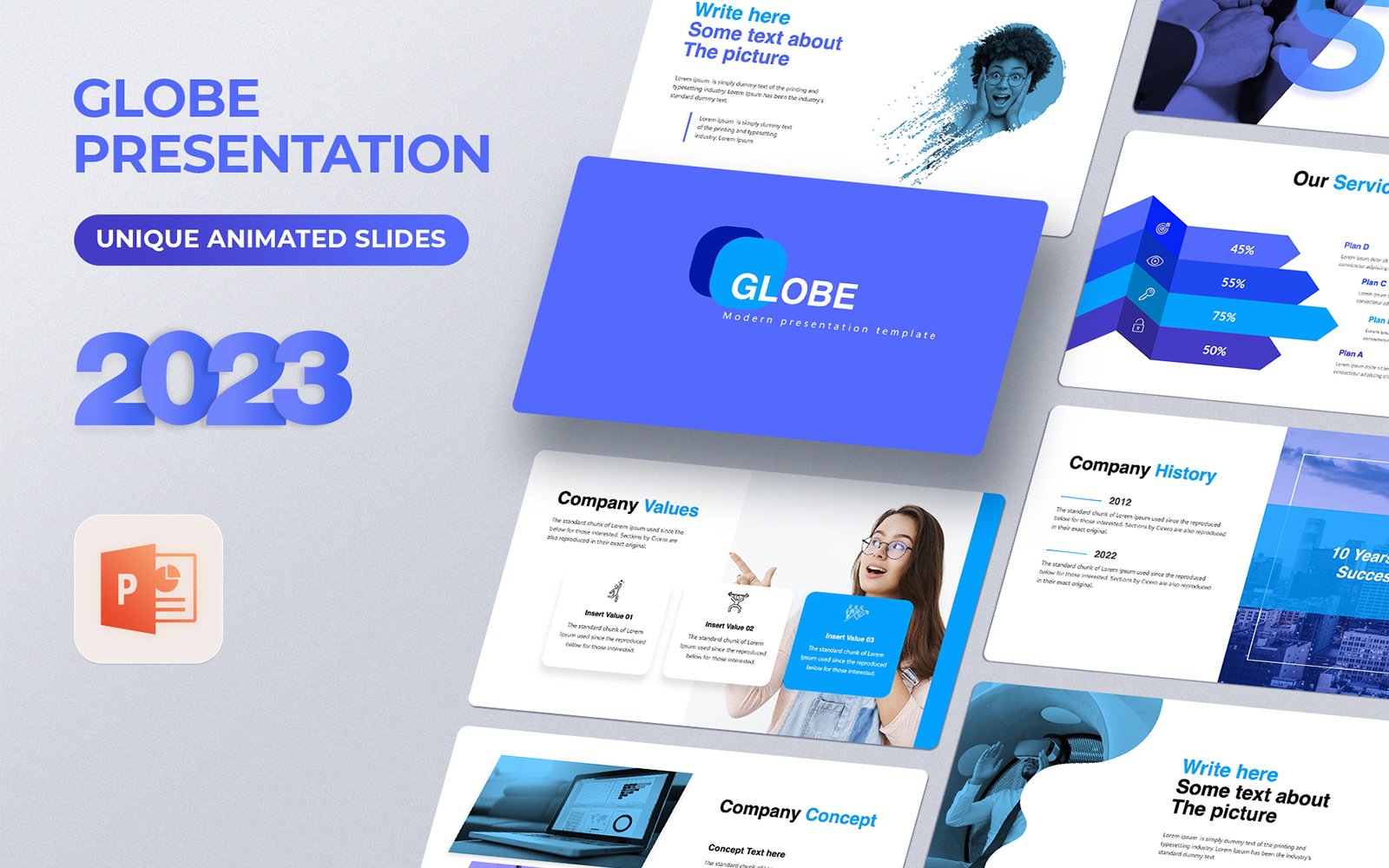 Kit Graphique #300518 Powerpoint Template Divers Modles Web - Logo template Preview