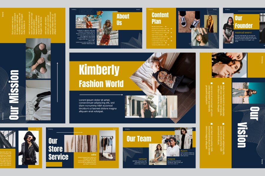 Kit Graphique #300521 Powerpoint Business Divers Modles Web - Logo template Preview