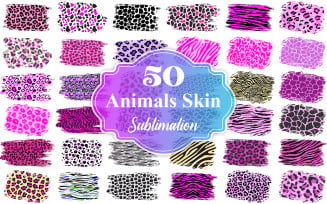 Animal Skin Sublimation Background Bundle