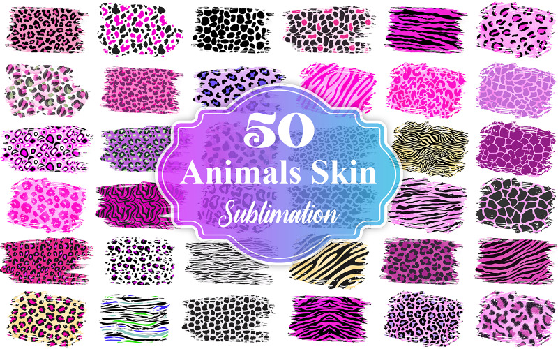 Animal Skin Sublimation Background Bundle